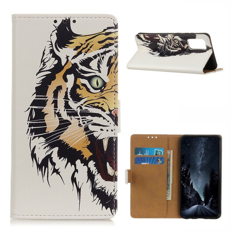 Folio Deksel for Samsung Galaxy A02s Grusom Tiger