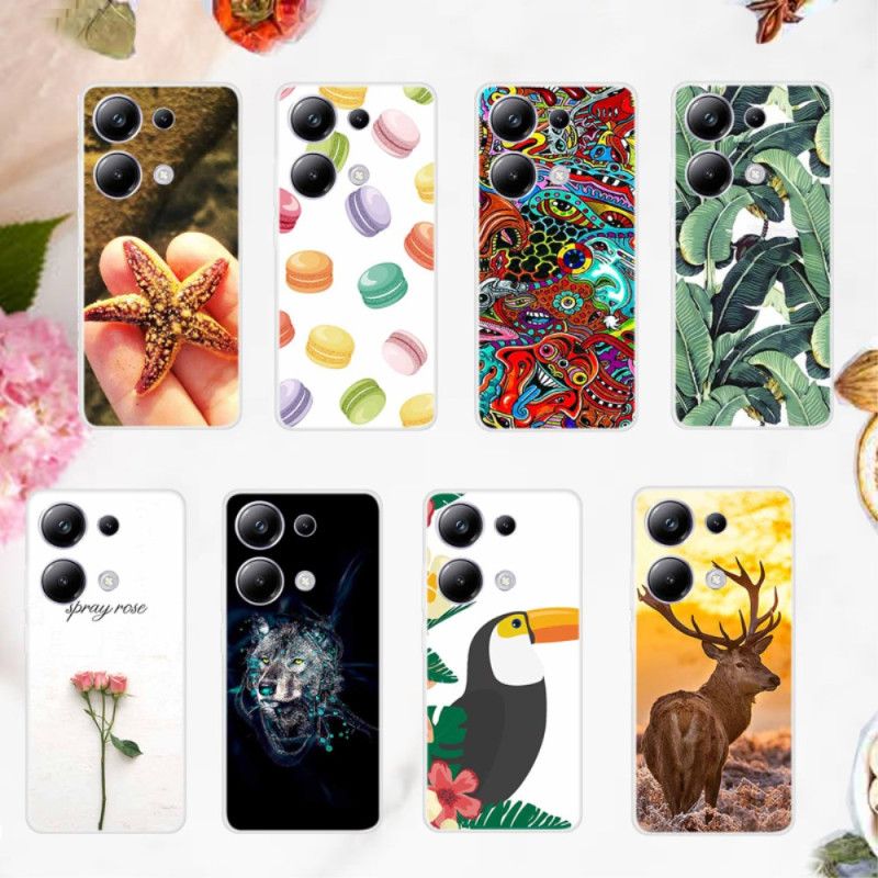 Deksel Til Xiaomi Redmi Note 13 Pro 4g Tre Blomster