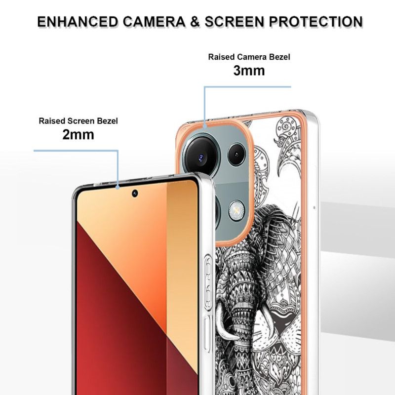 Deksel Xiaomi Redmi Note 13 Pro 4g Elefanttotem Beskyttelse Deksel