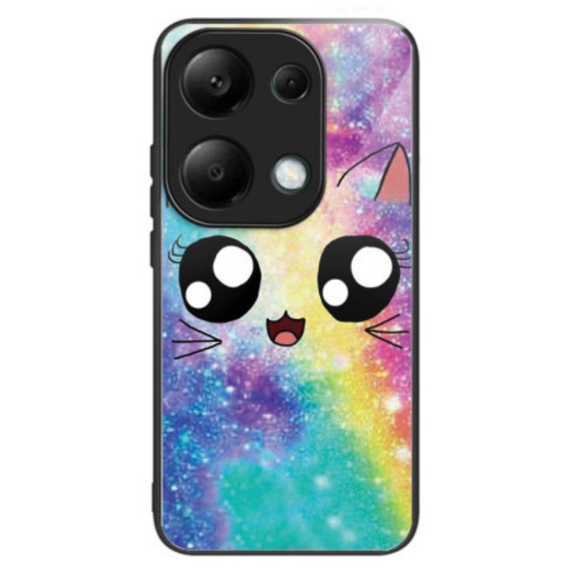 Deksel Xiaomi Redmi Note 13 Pro 4g Herdet Glass Rainbow Cat Beskyttelse Deksel