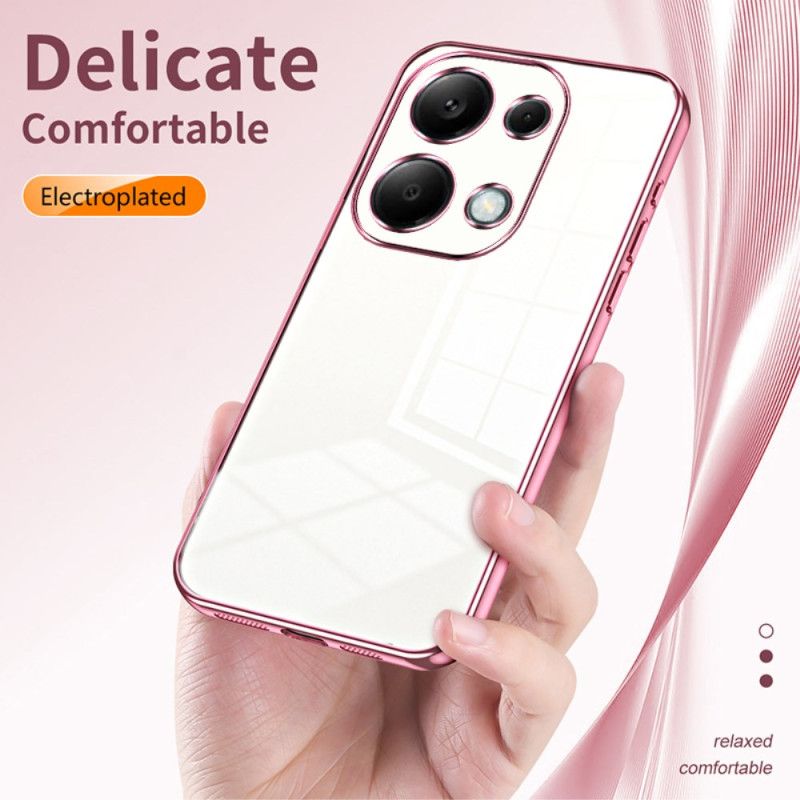 Deksel Xiaomi Redmi Note 13 Pro 4g Metal Effect Felg Beskyttelse Deksel