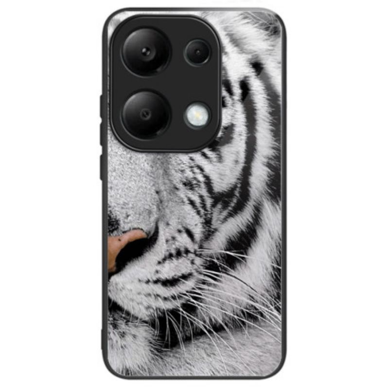 Deksel Xiaomi Redmi Note 13 Pro 4g Mobildeksel Tigerhode Herdet Glass