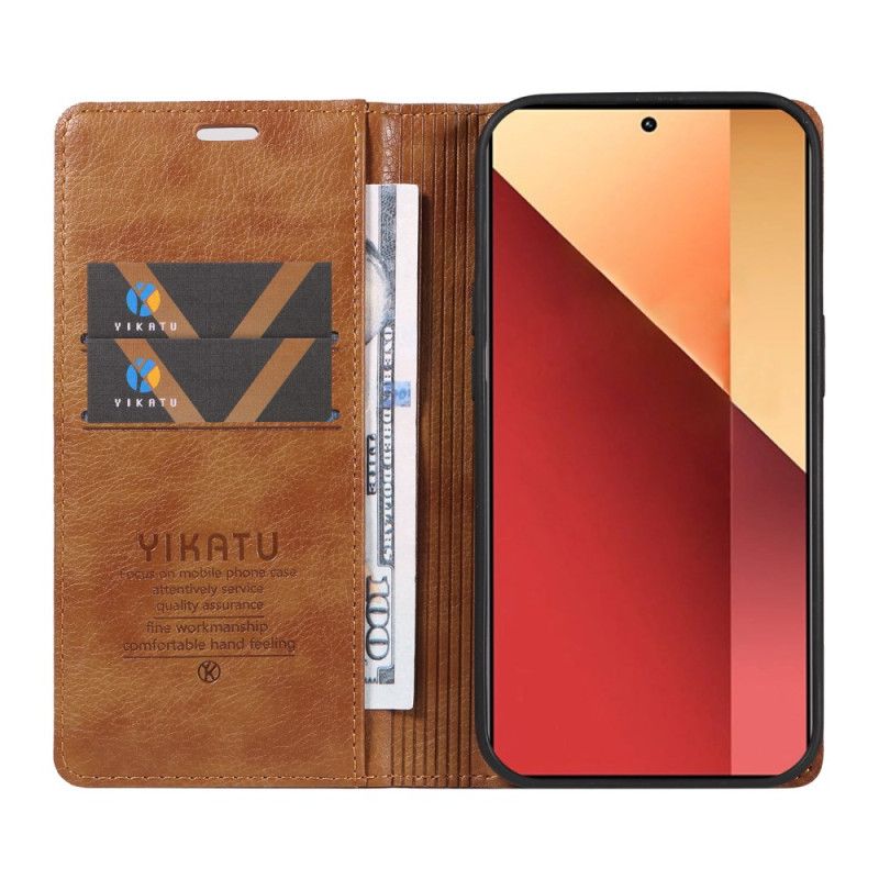 Folio Deksel Xiaomi Redmi Note 13 Pro 4g Vintage Yikatu Beskyttelse Deksel