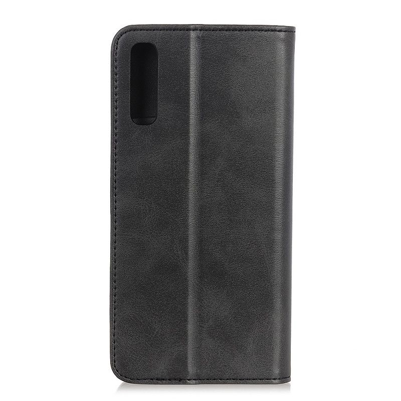 Folio Deksel Sony Xperia L4 Svart Elegant Delt Skinn