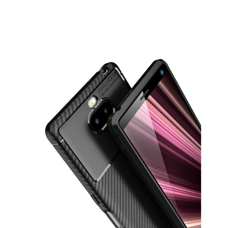 Deksel Sony Xperia 10 Mørkeblå Ultrafint Karbon