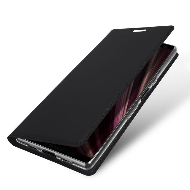 Folio Deksel Sony Xperia 10 Marineblå Mobildeksel Førsteklasses Serie