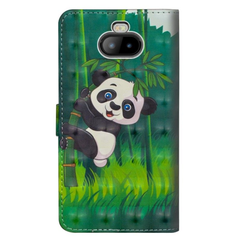 Folio Deksel Sony Xperia 10 Panda Og Bambus