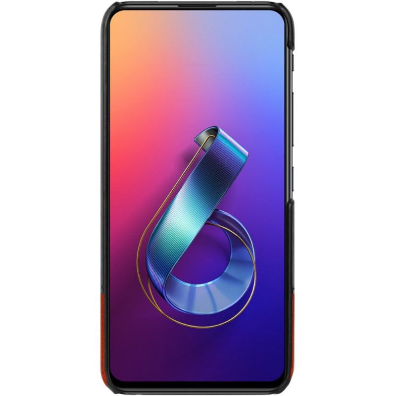 Deksel Asus ZenFone 6 Svart Imak Ruiyi Serie Skinneffekt