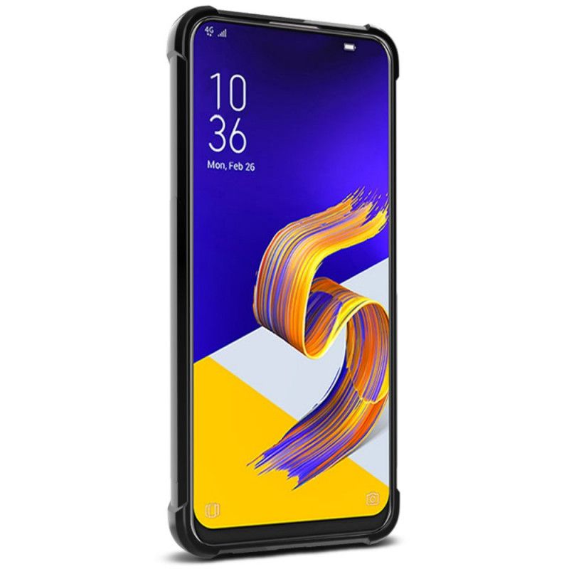 Deksel for Asus ZenFone 6 Imak Børstet Karbonfiber