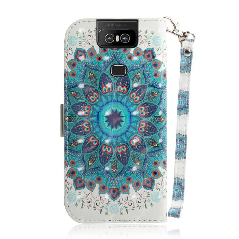 Folio Deksel Asus ZenFone 6 Mesterlig Mandala Med Tanga