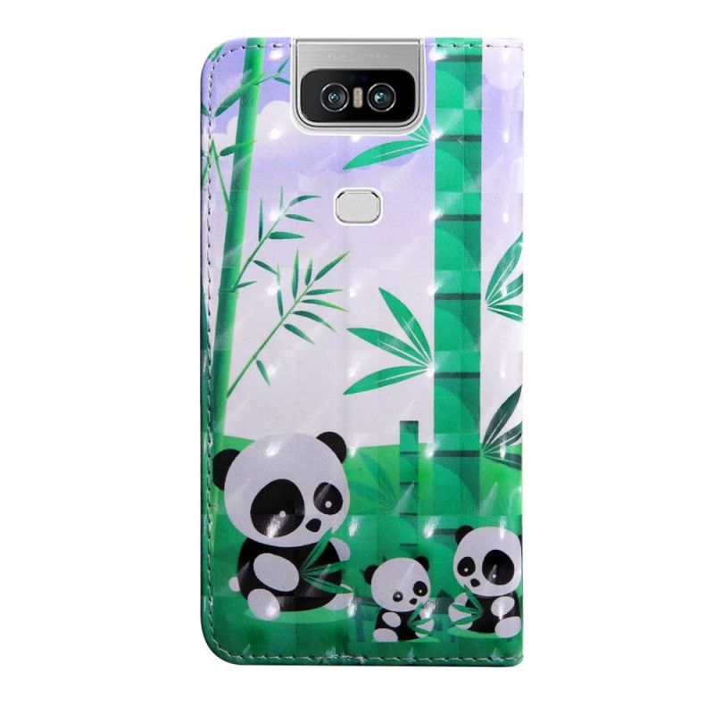 Folio Deksel for Asus ZenFone 6 Oktavmamma Og Anne Pandas