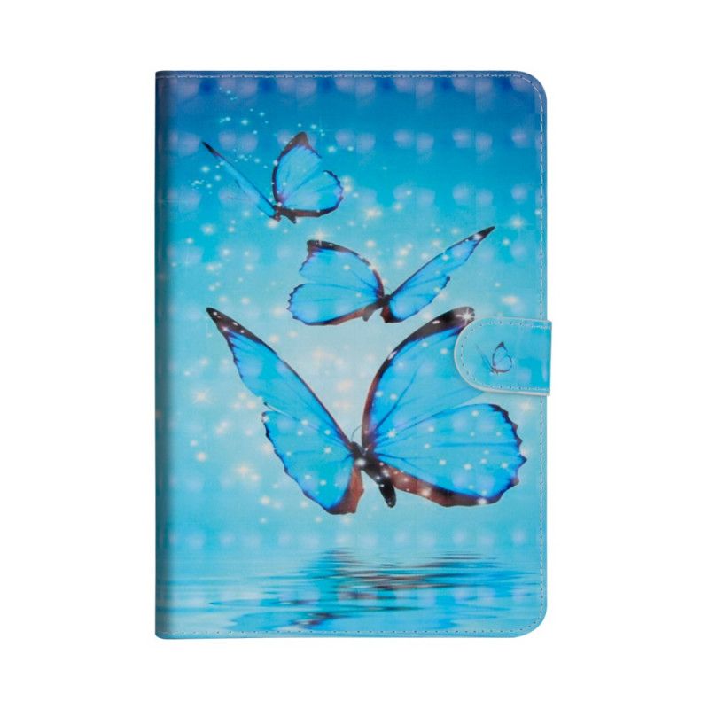 Folio Deksel for Huawei MediaPad T3 10 Blå Sommerfugler
