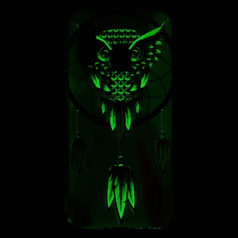 Deksel Samsung Galaxy A40 Drømmefanger Av Fluorescerende Ugle