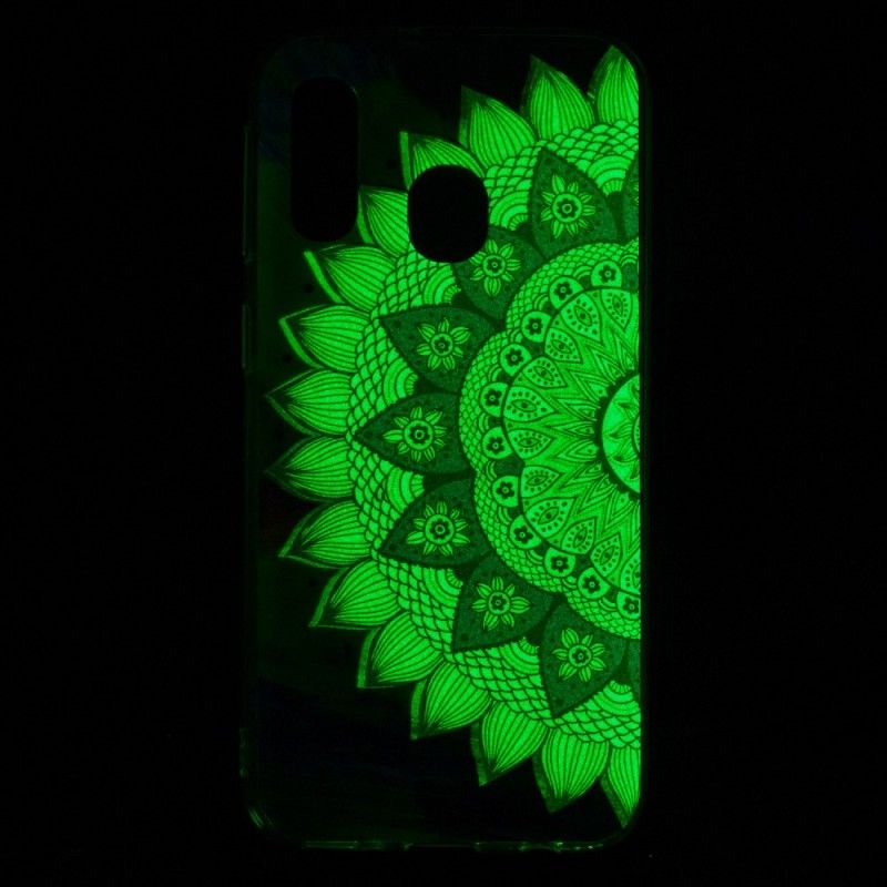 Deksel Samsung Galaxy A40 Fluorescerende Mandala