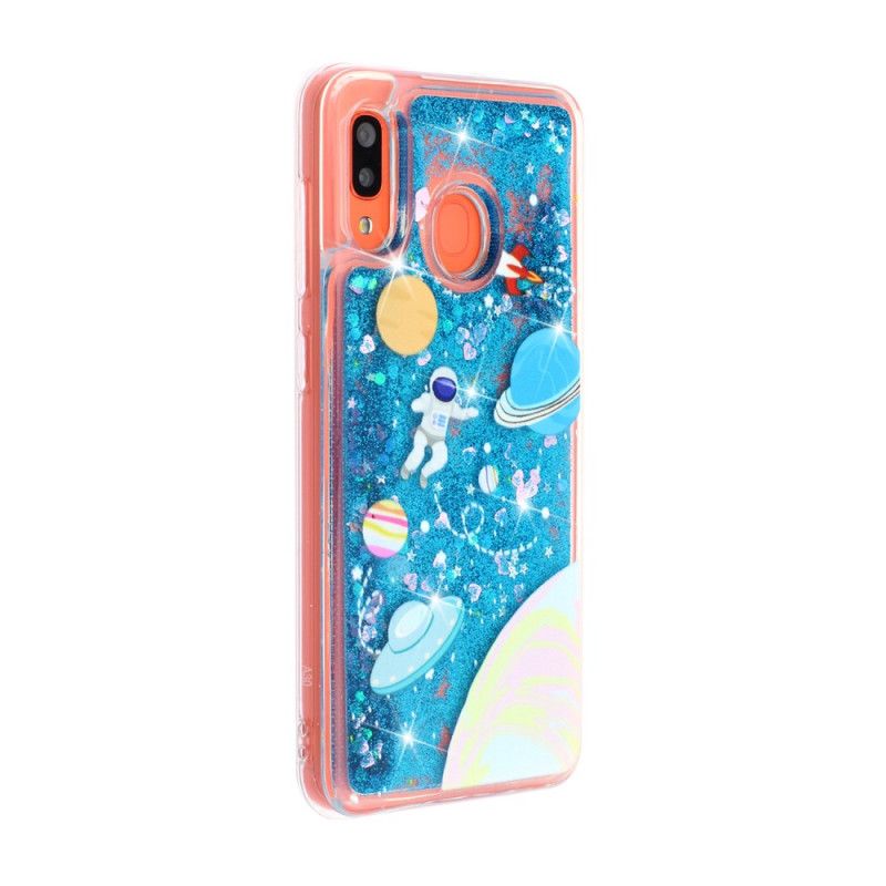 Deksel Samsung Galaxy A40 Glitter Astronaut