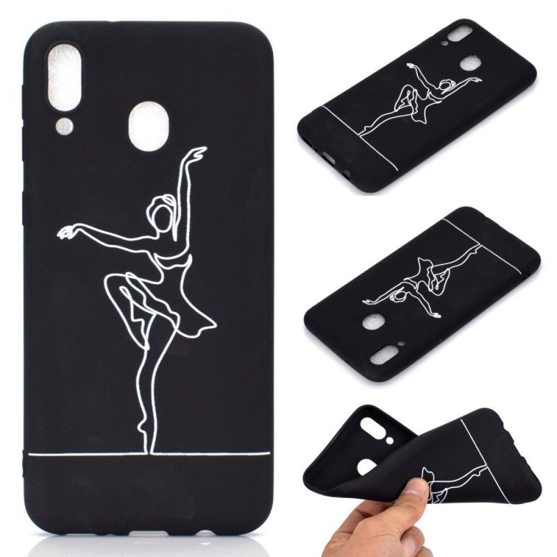 Deksel Samsung Galaxy A40 Kunst Ballerina