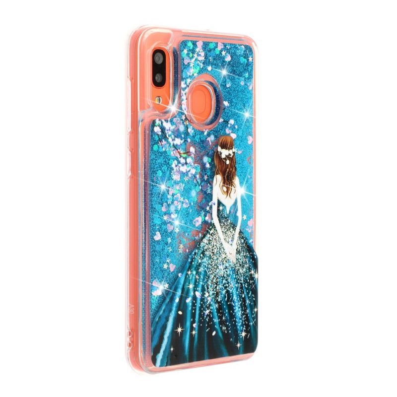 Deksel Samsung Galaxy A40 Prinsesse Glitter