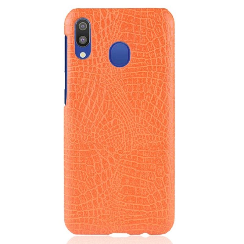 Deksel Samsung Galaxy A40 Svart Krokodillehudeffekt