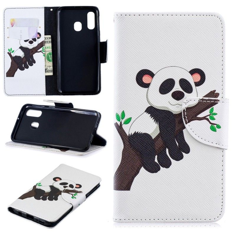 Folio Deksel for Samsung Galaxy A40 Lat Panda