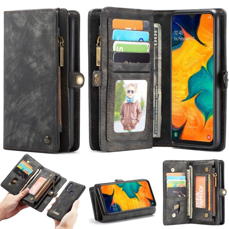 Folio Deksel for Samsung Galaxy A40 Svart Avtakbar Caseme