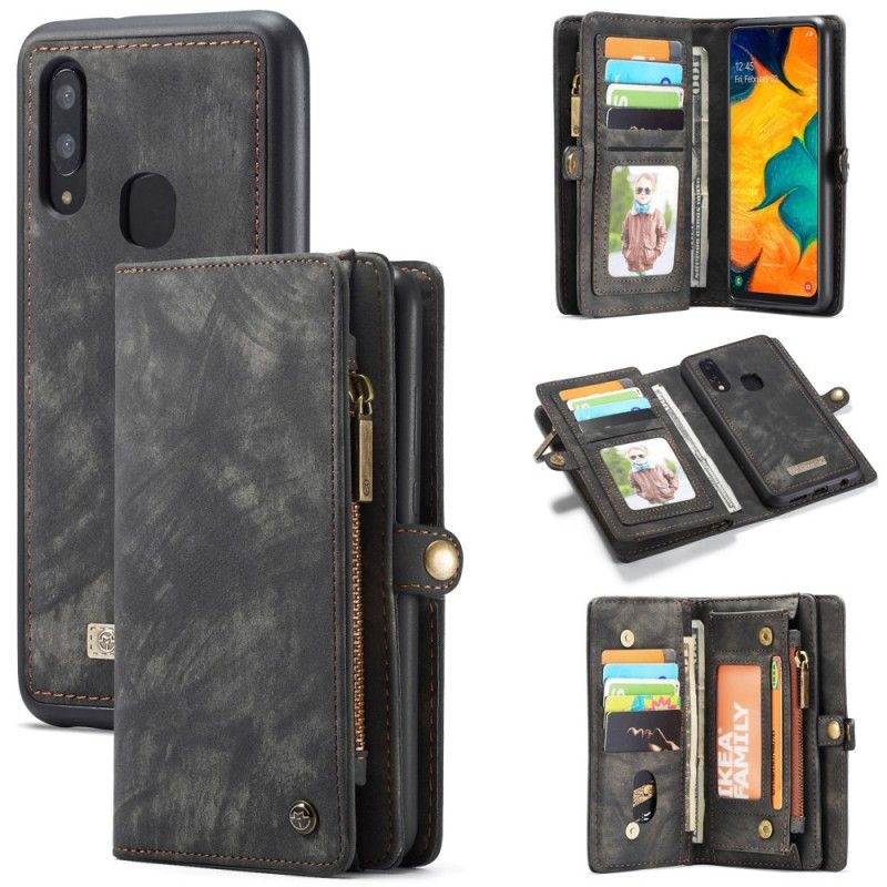 Folio Deksel for Samsung Galaxy A40 Svart Avtakbar Caseme