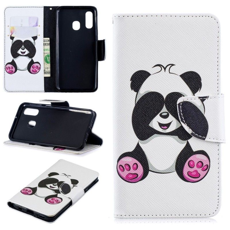 Folio Deksel Samsung Galaxy A40 Morsom Panda