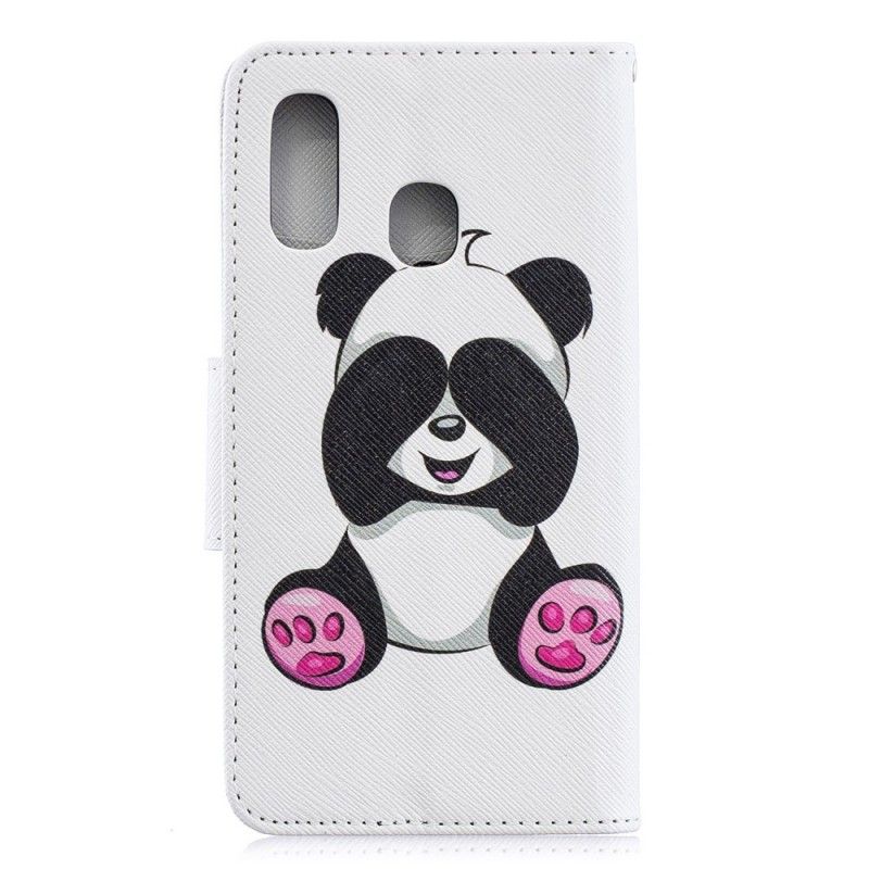 Folio Deksel Samsung Galaxy A40 Morsom Panda