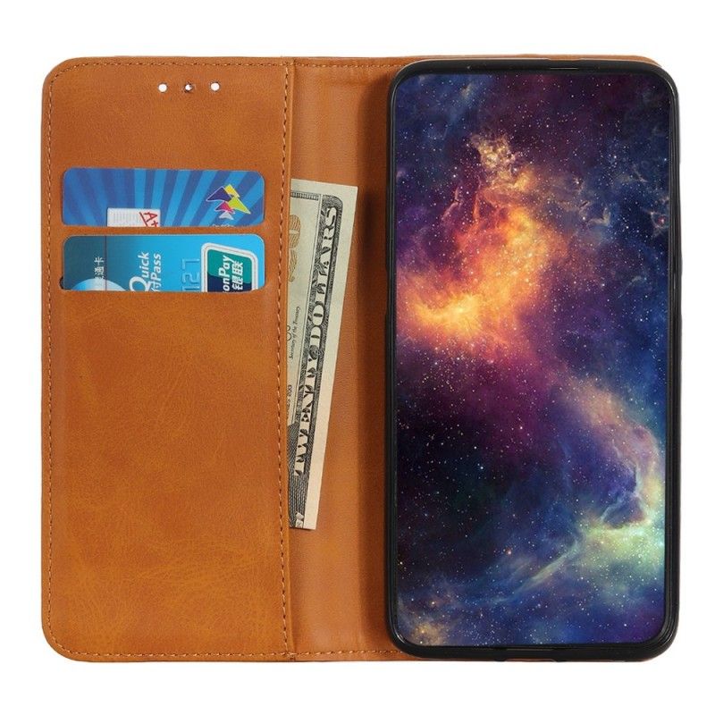 Folio Deksel Samsung Galaxy A40 Svart Delt Skinn