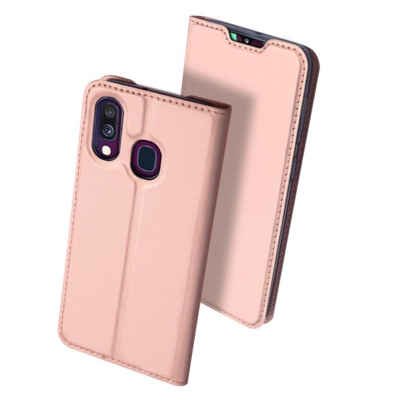 Folio Deksel Samsung Galaxy A40 Svart Mobildeksel Pro Dux Ducis Hud