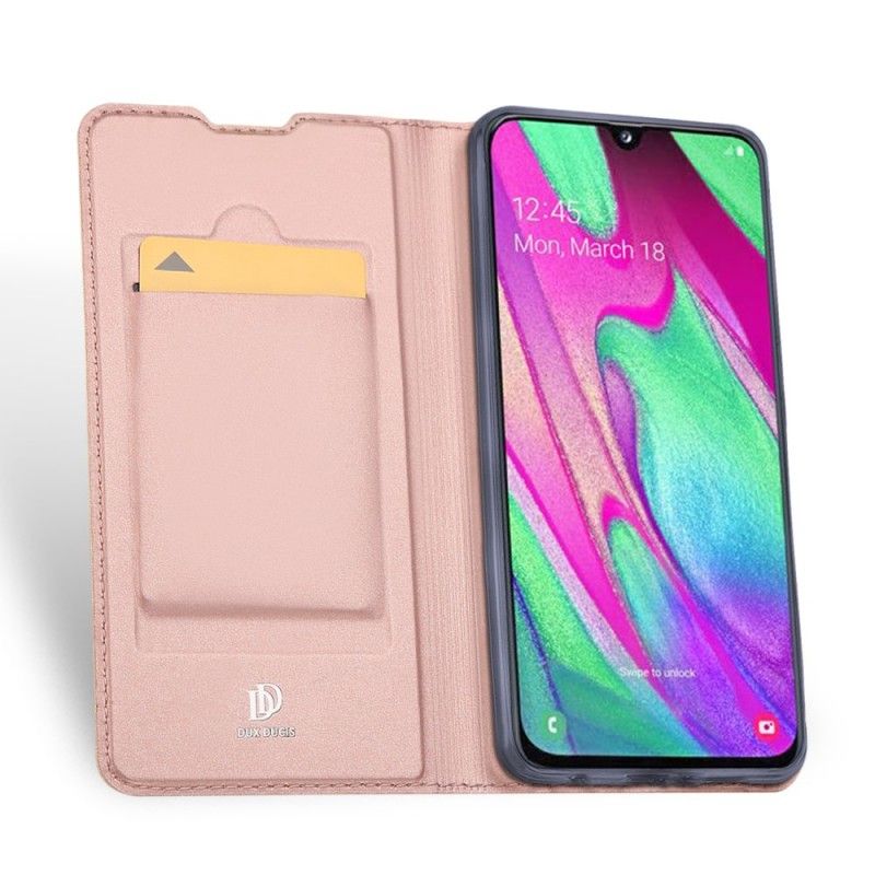 Folio Deksel Samsung Galaxy A40 Svart Mobildeksel Pro Dux Ducis Hud