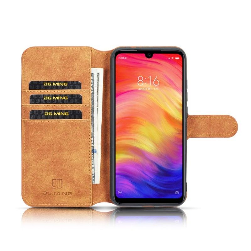 Folio Deksel Samsung Galaxy A40 Svart Retro Dg.Ming Beskyttelse