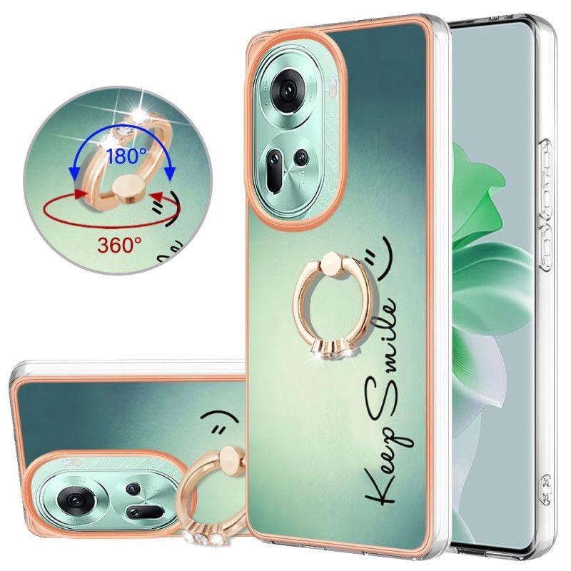 Deksel Oppo Reno 11 5g Keep Smile Ring Holder