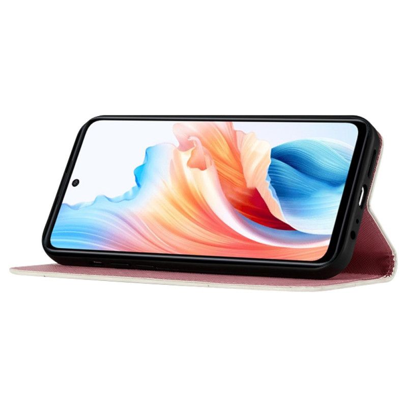 Folio Deksel Oppo Reno 11 5g Rosa Sommerfugler