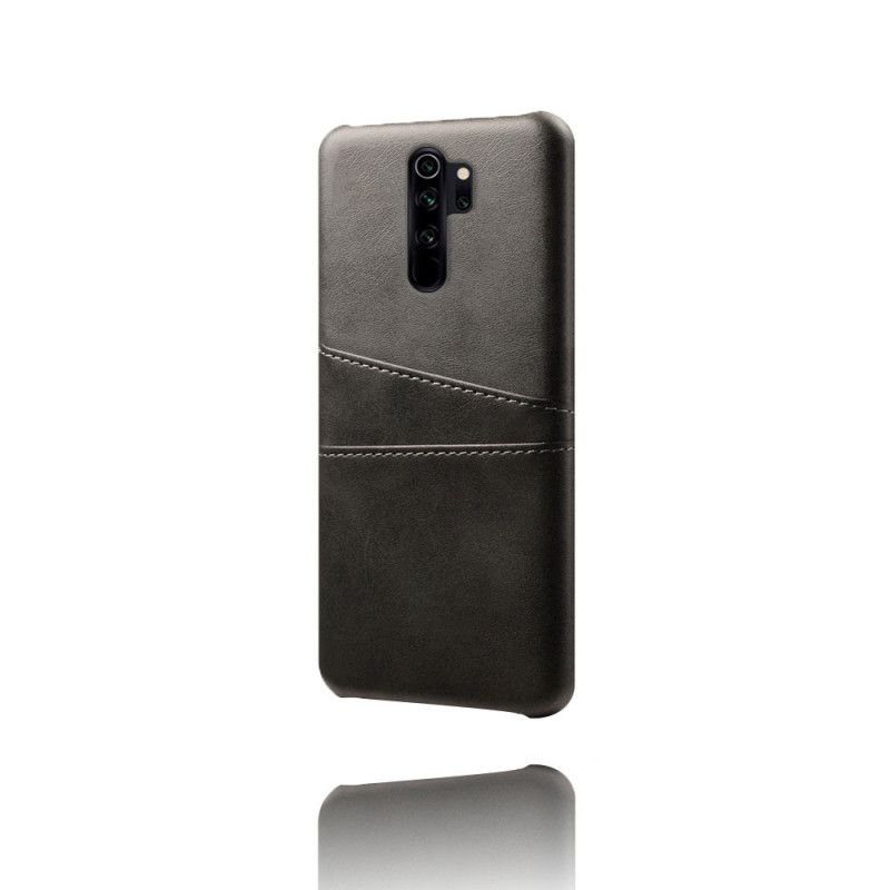 Deksel for Xiaomi Redmi Note 8 Pro Svart Dobbel Kortholder