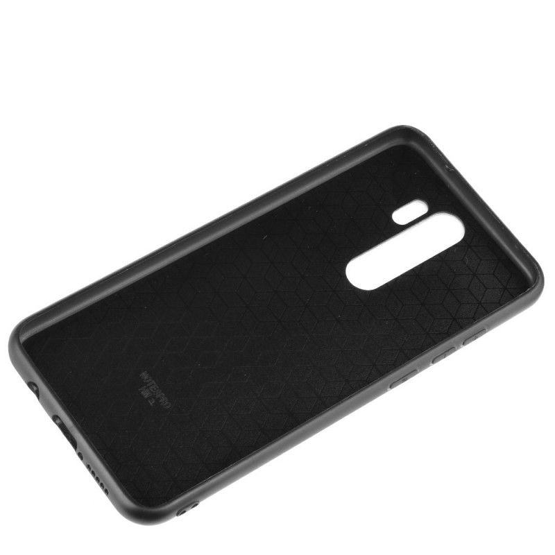 Deksel for Xiaomi Redmi Note 8 Pro Svart Sydd Skinneffekt