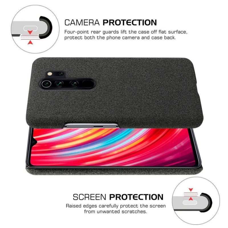 Deksel Xiaomi Redmi Note 8 Pro Svart Ksq Elegant Stoff