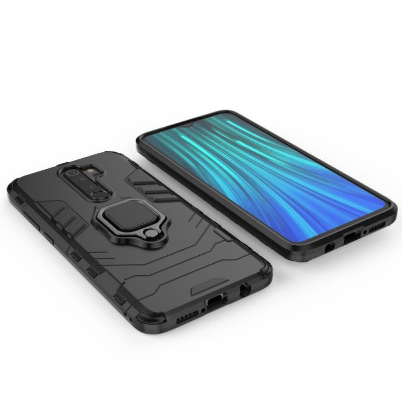 Deksel Xiaomi Redmi Note 8 Pro Svart Motstandsdyktig Ring Beskyttelse