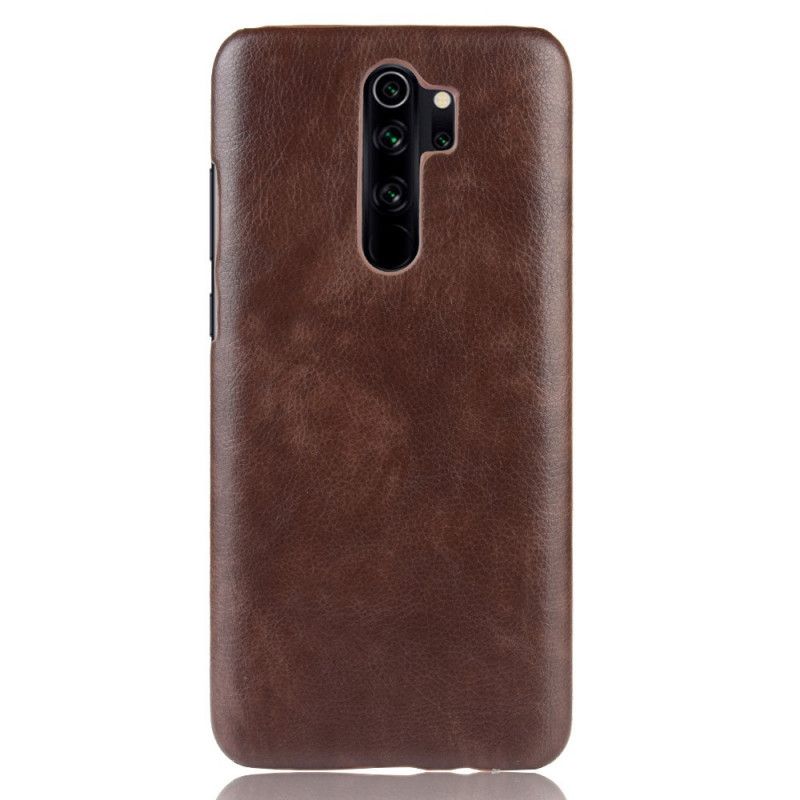 Deksel Xiaomi Redmi Note 8 Pro Svart Ytelse Lychee-Skinneffekt