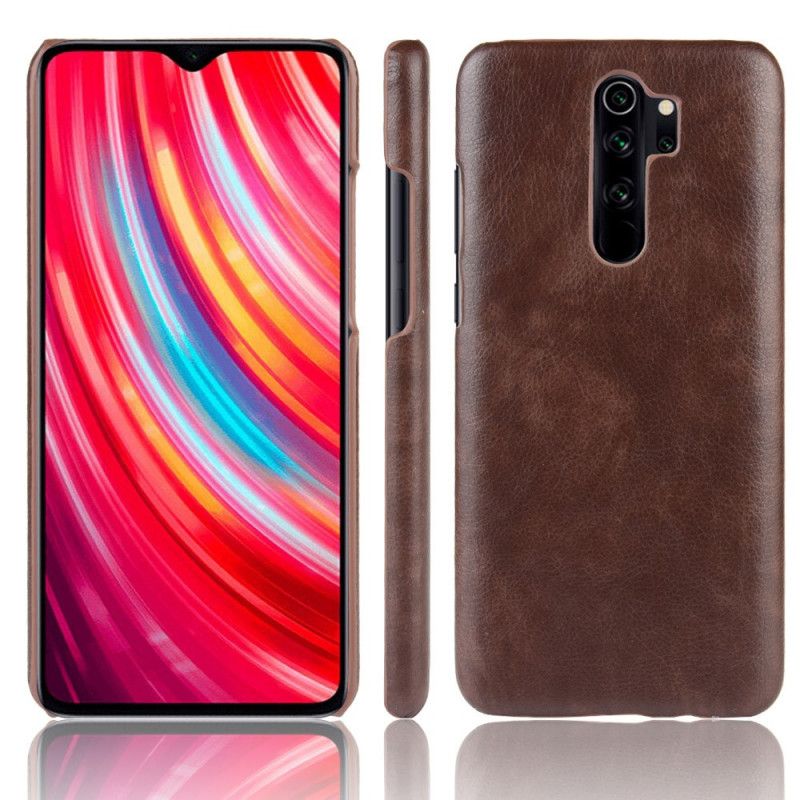 Deksel Xiaomi Redmi Note 8 Pro Svart Ytelse Lychee-Skinneffekt