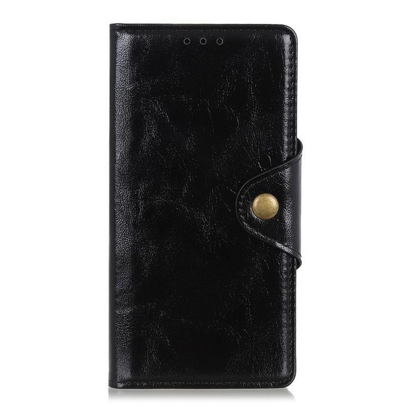 Folio Deksel for Xiaomi Redmi Note 8 Pro Lakkert Skinnknapp