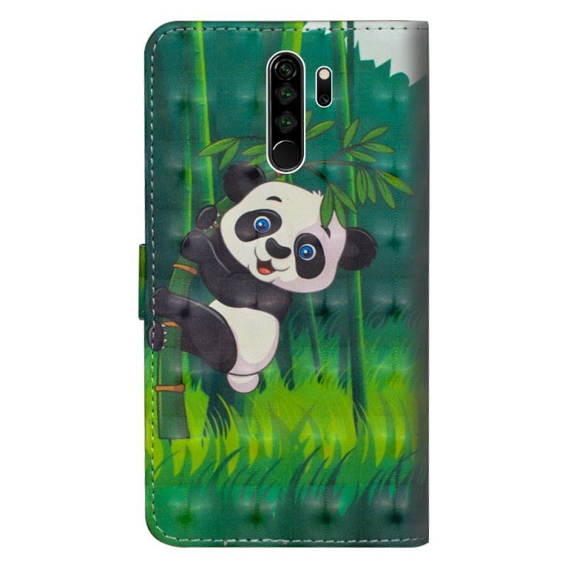 Folio Deksel for Xiaomi Redmi Note 8 Pro Panda Og Bambus