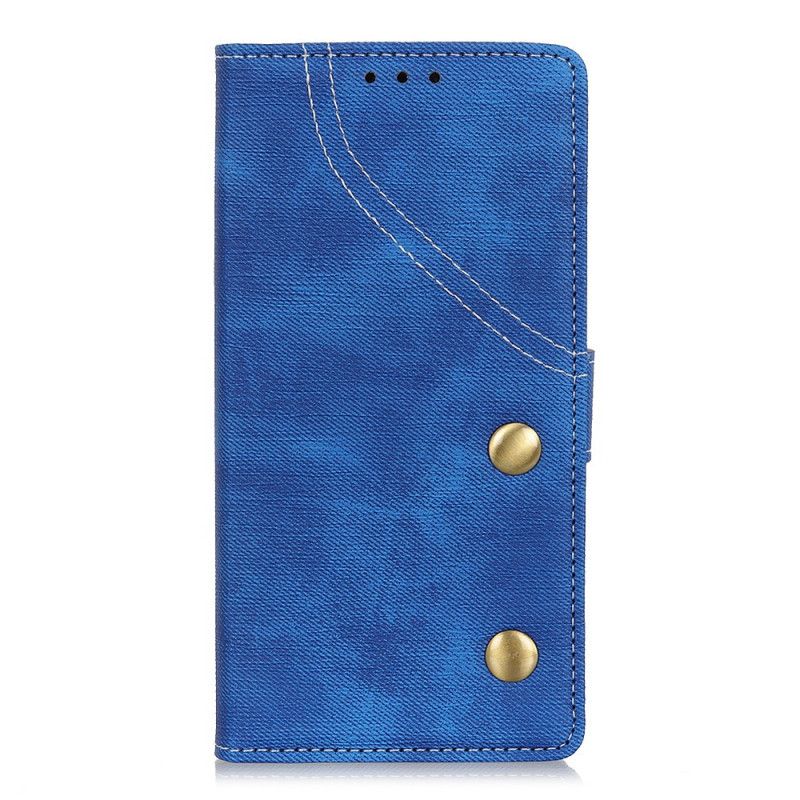 Folio Deksel for Xiaomi Redmi Note 8 Pro Svart Jeans-Knapper