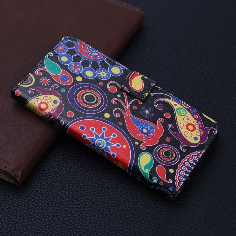 Folio Deksel Xiaomi Redmi Note 8 Pro Galakse Design Anti-fall