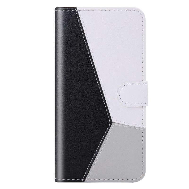 Folio Deksel Xiaomi Redmi Note 8 Pro Hvit Trefarget Skinneffekt