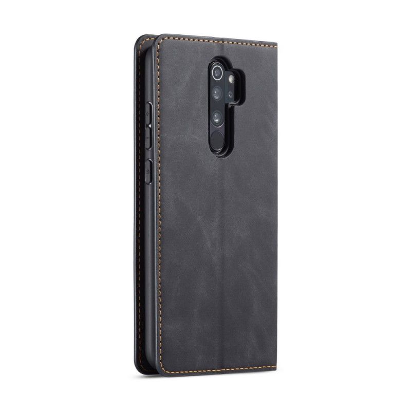 Folio Deksel Xiaomi Redmi Note 8 Pro Svart Forwenw Læreffekt Anti-fall