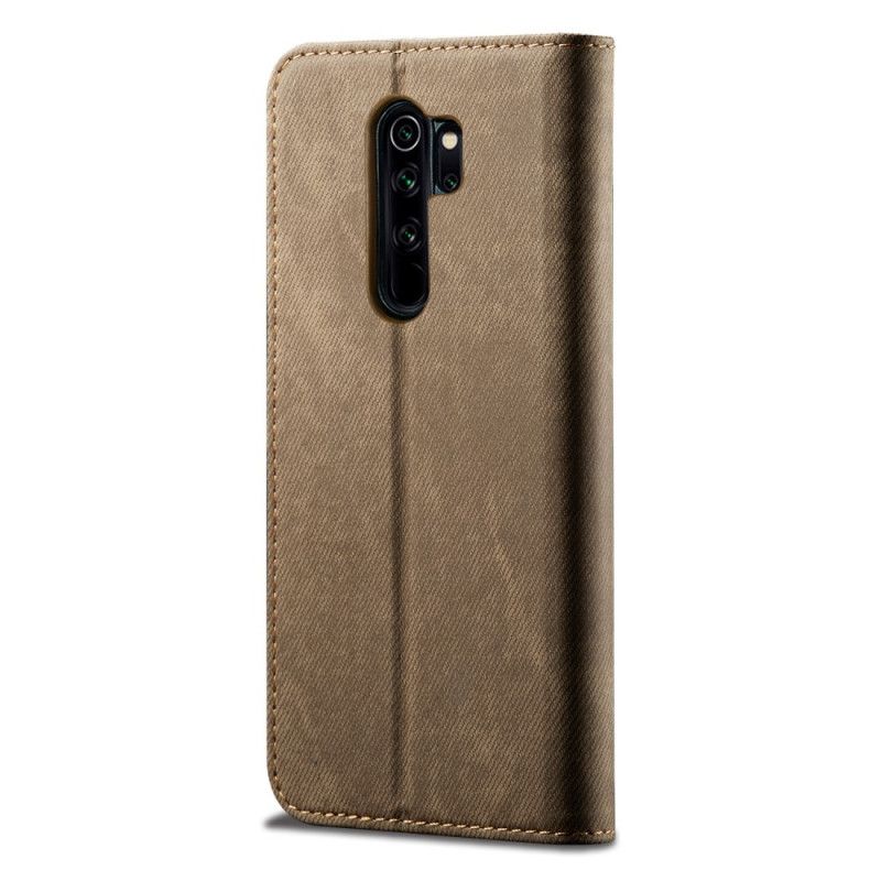 Folio Deksel Xiaomi Redmi Note 8 Pro Svart Jeansstoff Beskyttelse