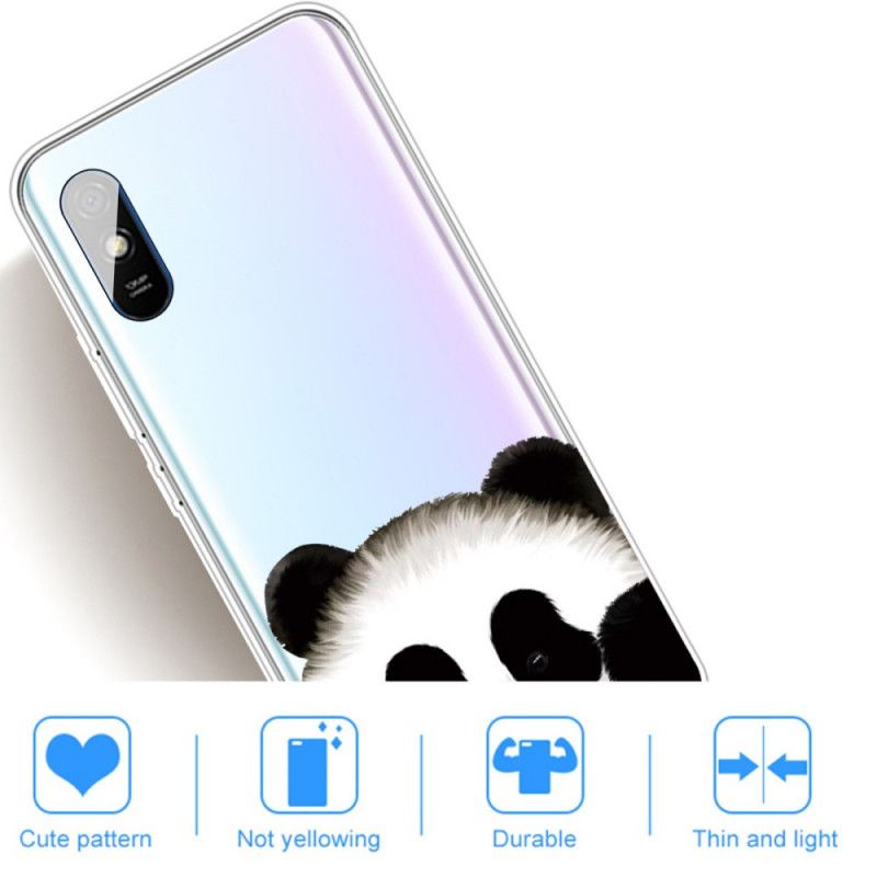 Deksel for Xiaomi Redmi 9A Gjennomsiktig Panda