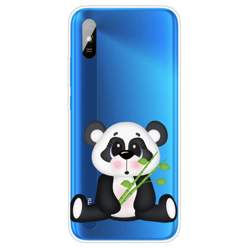 Deksel for Xiaomi Redmi 9A Gjennomsiktig Trist Panda