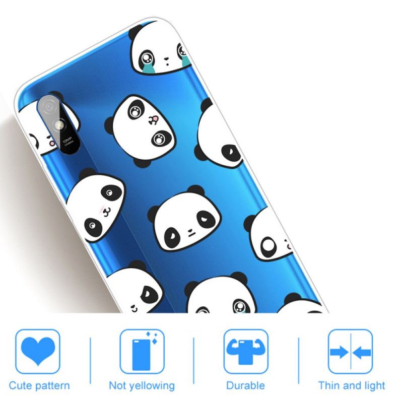 Deksel for Xiaomi Redmi 9A Sentimentale Pandaer