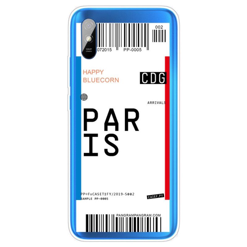 Deksel Xiaomi Redmi 9A Boardingkort Til Paris